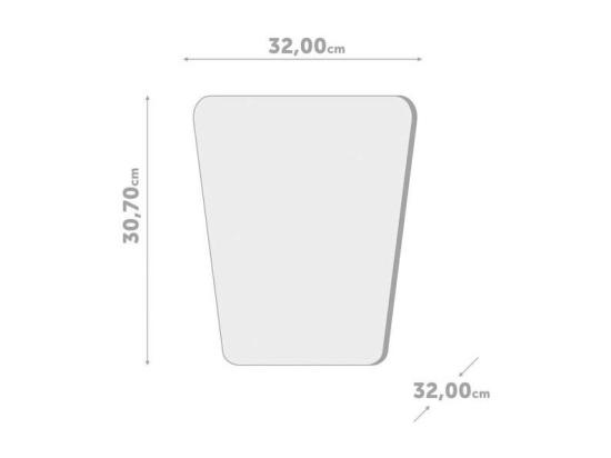 Vente Unique Corbeille à Papier En Plastique Panier De Basket