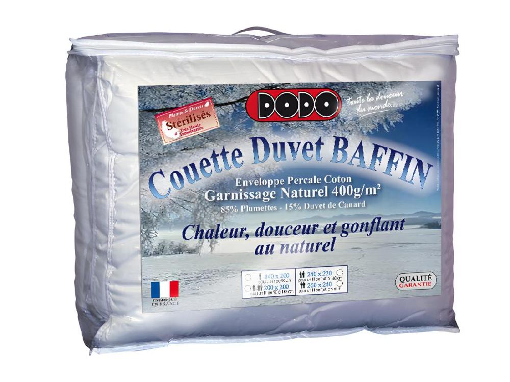 Vente Unique Couette DODO Naturelle Duvet - 240x260 Cm - BAFFIN