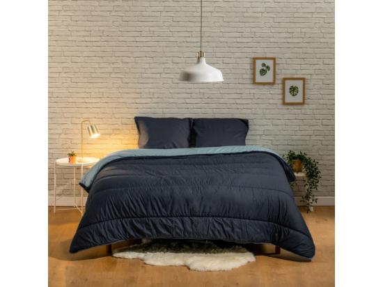 Vente Unique Couette Imprimée Microfibre Chaude La Contraste 140x200cm