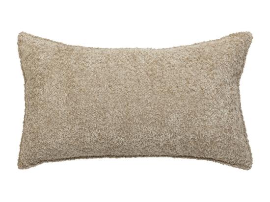 Vente Unique Coussin Décoratif Bouclette Beige Lin 30 X 50 Cm