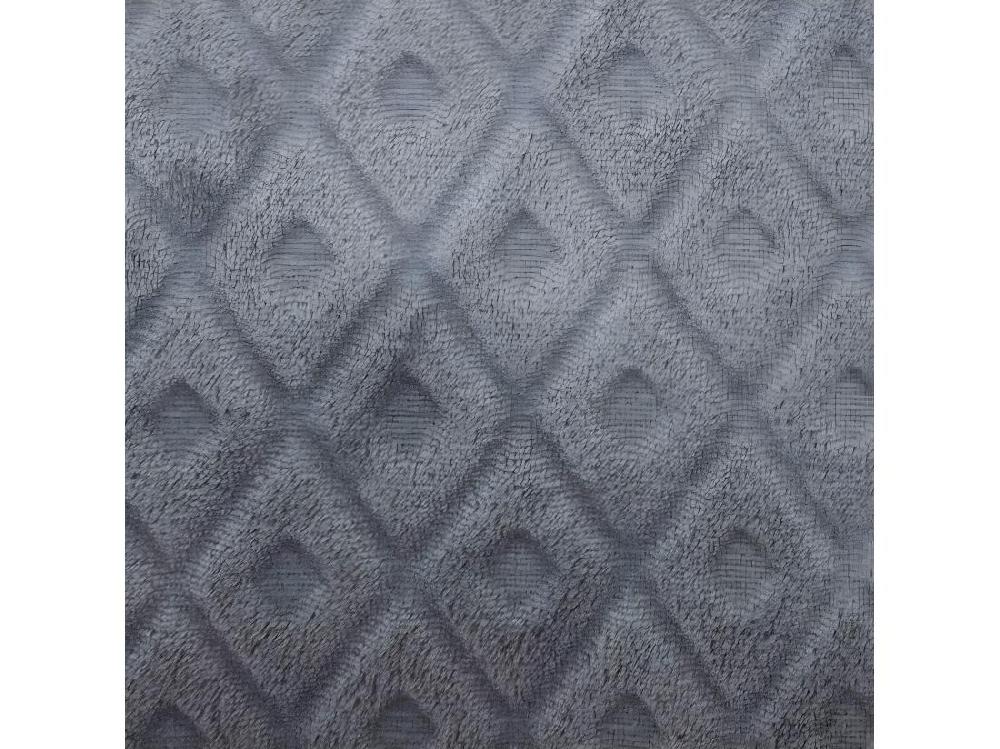 Vente Unique Coussin Déhoussable Gris Foncé Motif En Relief 40 X 40 Cm