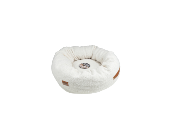 Vente Unique Coussin Donut Pour Chien & Chat "Wooly" 55cm Écru