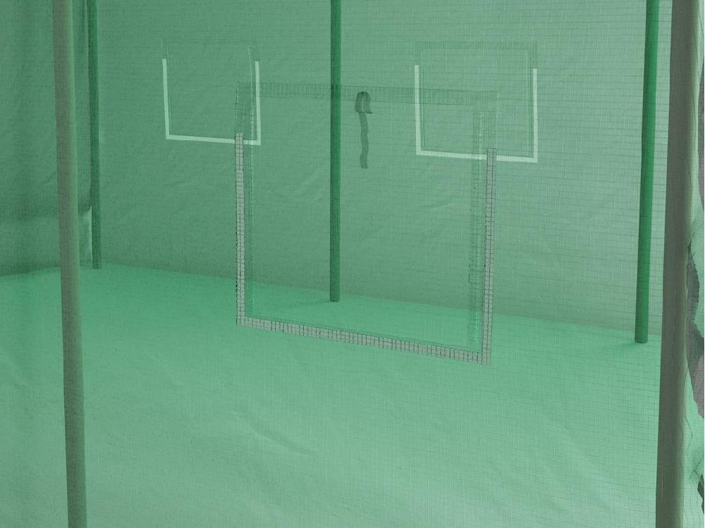 Vente Unique Couverture De Rechange Pour Serre Tunnel 12m² - L300 X L400 X H200 Cm - Vert - IPOMEA