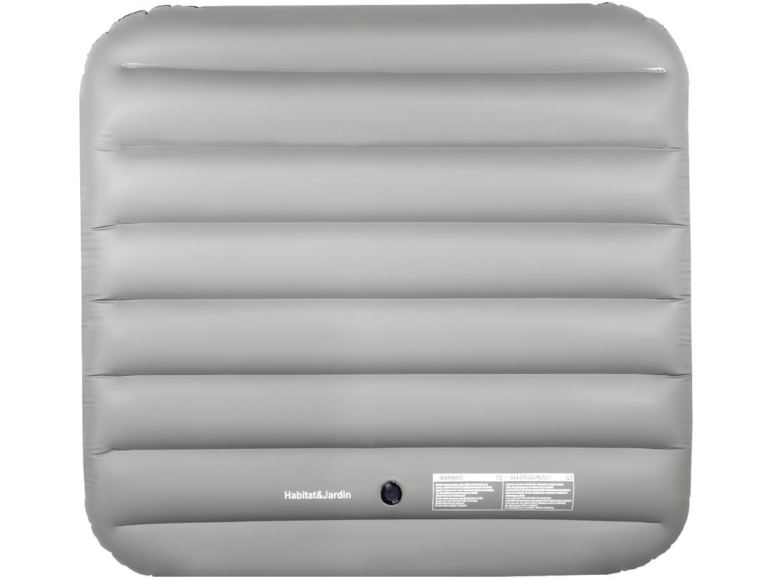 Vente Unique Couverture Gonflable Pour - 134 X 134 Cm - Grise