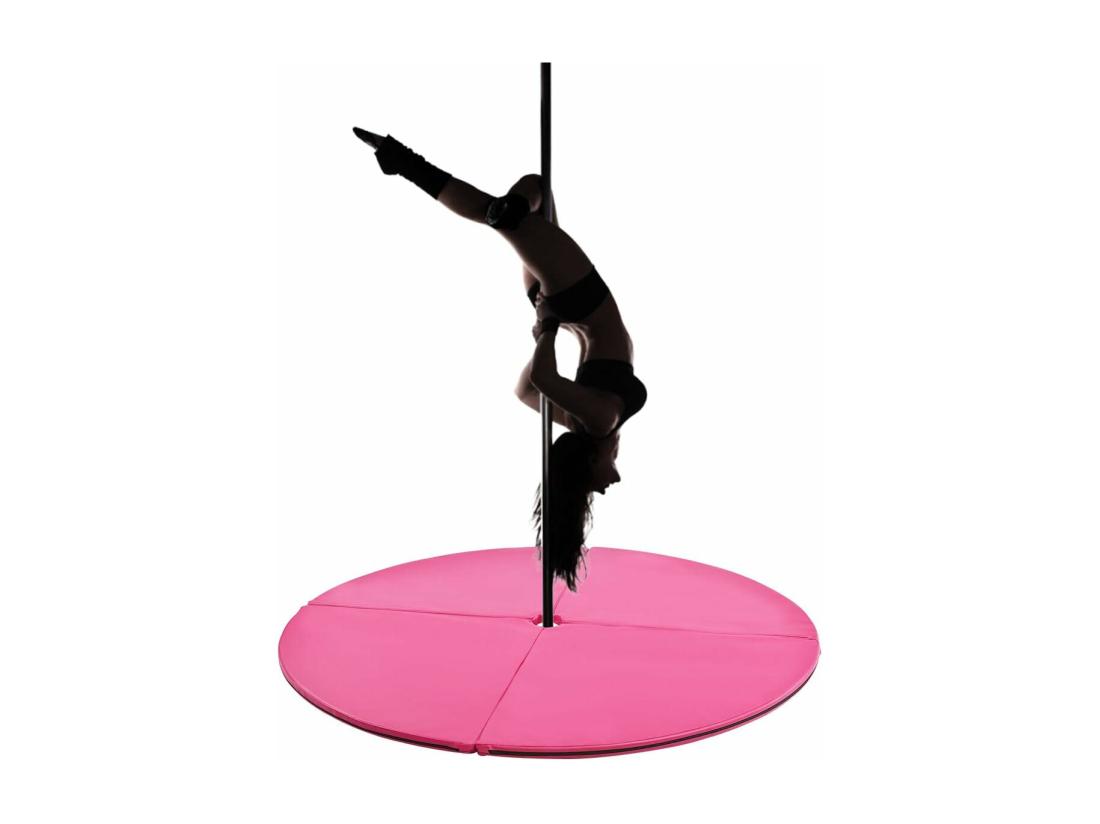 vente unique Crash Pad / Mat Tapis de Protection de Pole Dance Epaisseur 5CM Tapis pour Dance Diamètre 150CM 4 Morceaux Pliables en EPE