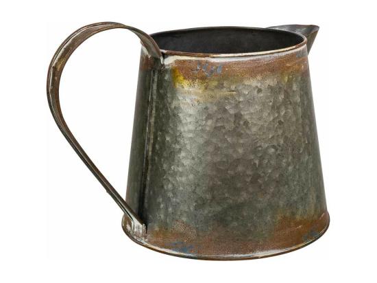 Vente Unique Cruche En Métal Doré 26xd17.5x15.5h T:13
