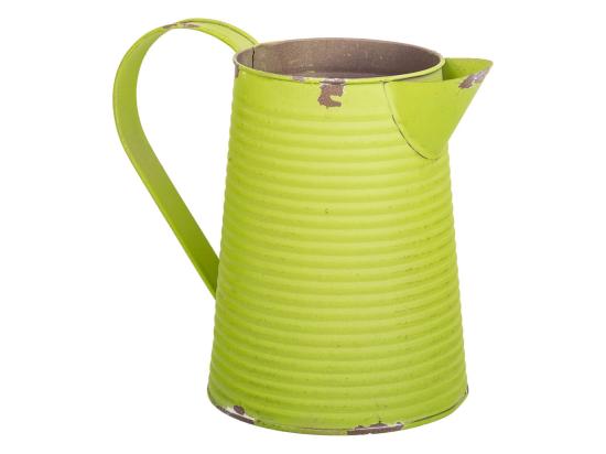 Vente Unique Cruche En Métal Vert 20xd13x17/18.5h Td:10