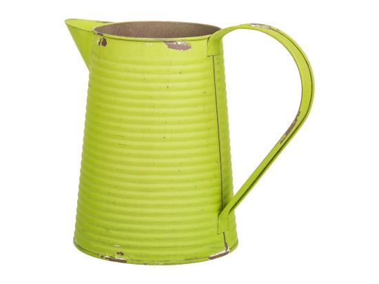 Vente Unique Cruche En Métal Vert 20xd13x17/18.5h Td:10