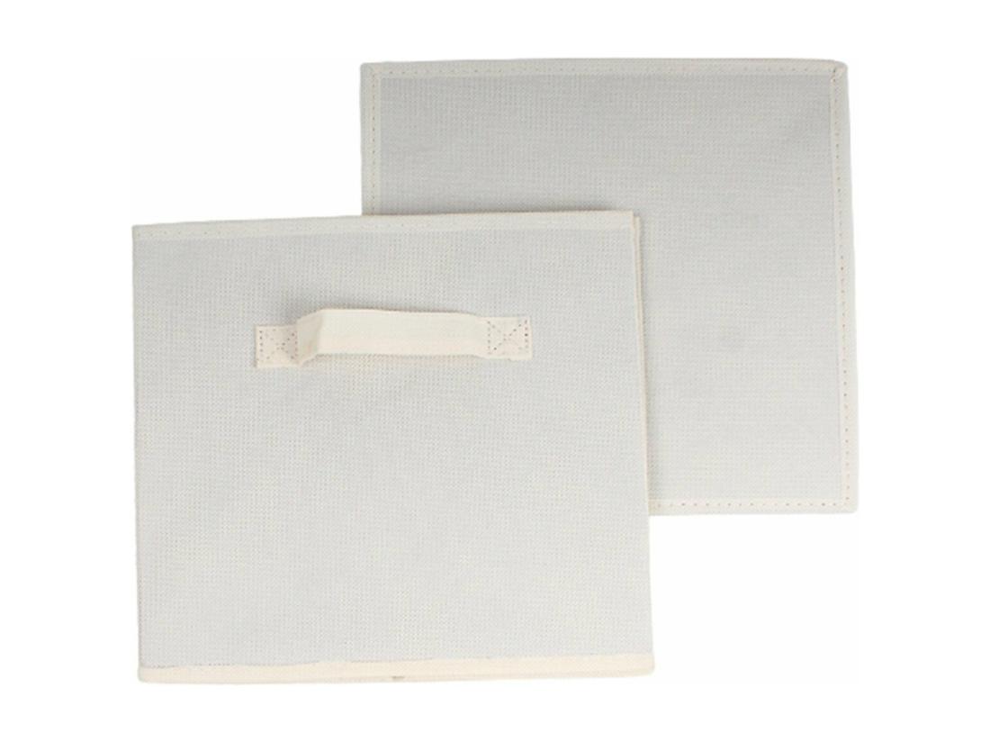 Vente Unique Cube De Rangement Intissé 28x28cm - Lot De 2