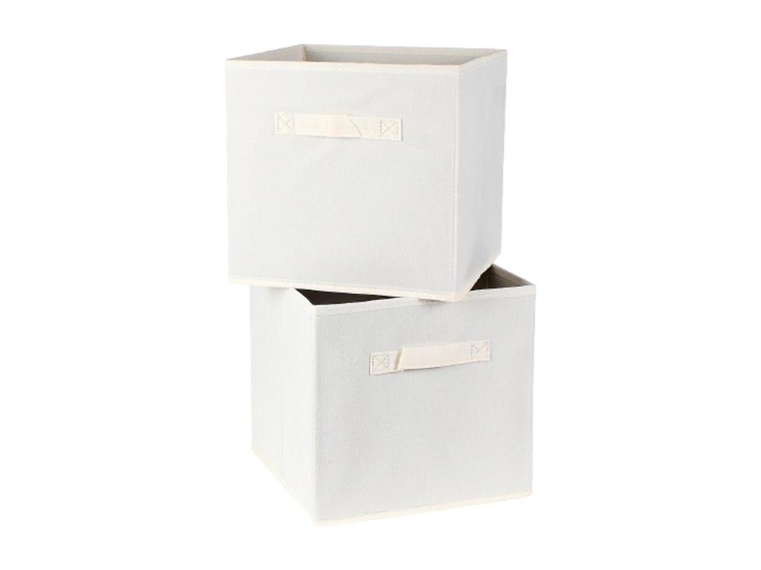 vente unique Cube de rangement intissé 28x28cm - Lot de 2
