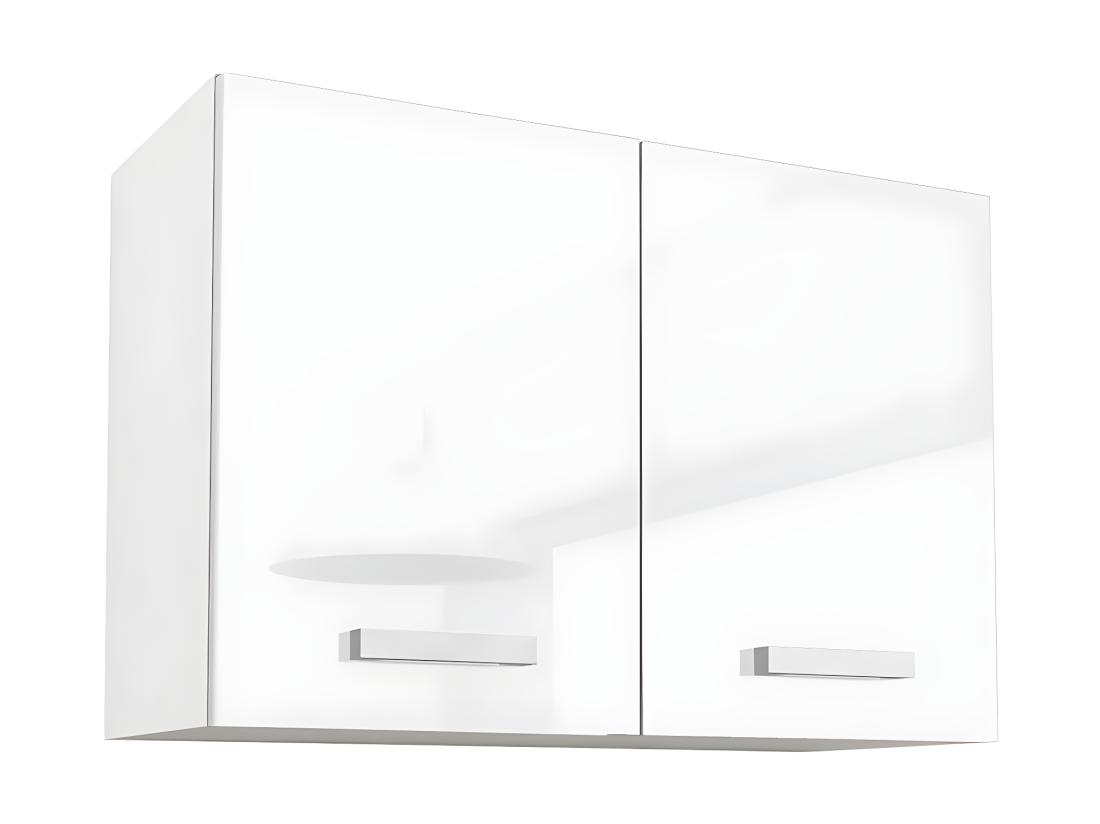 Vente Unique Cuisine Complète - Avec Plan De Travail 180 Cm - Blanc Brillant - TRATTORIA