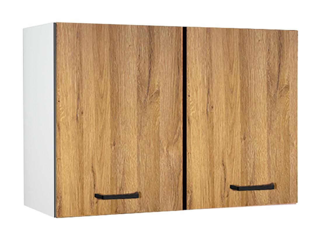 Vente Unique Cuisine Complète - Avec Plan De Travail 180 Cm - Naturel Et Noir - TRATTORIA