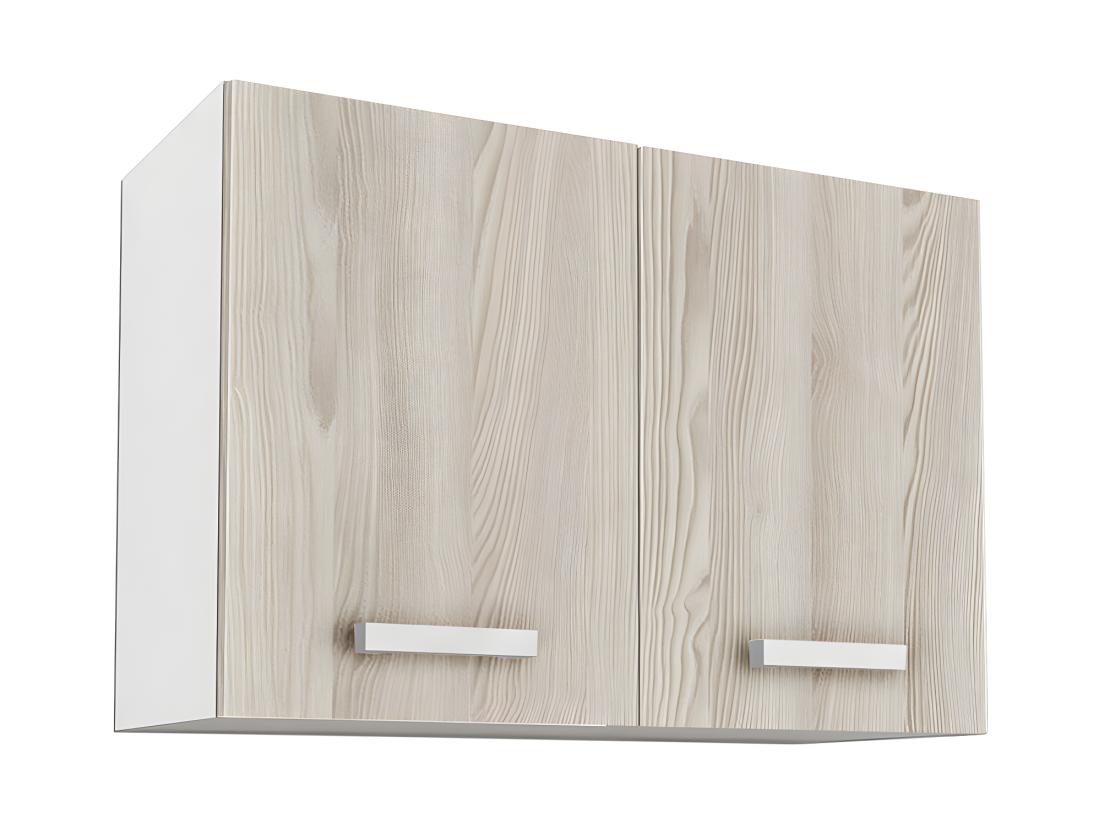 Vente Unique Cuisine Complète - Avec Plan De Travail 180 Cm - Naturel Clair & Blanc - TRATTORIA