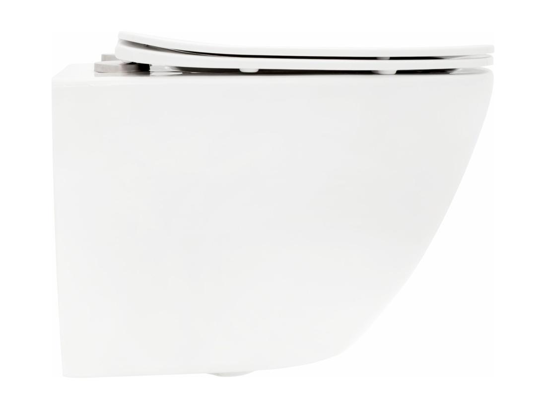 Vente Unique Cuvette Wc Suspendue Rea Carlo Mini Rimless Duroplast/Flat/Zm White