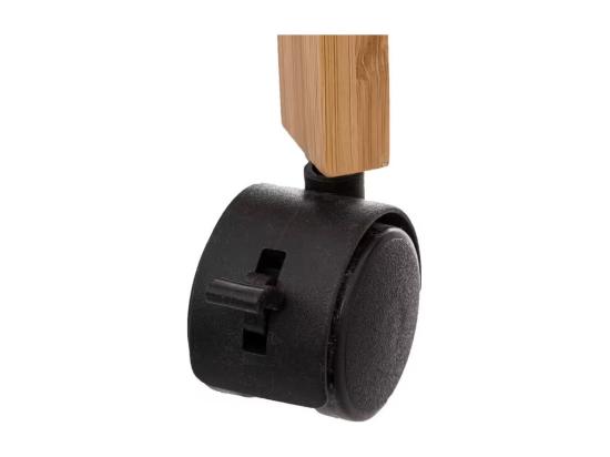vente unique Desserte roulante 3 niveaux en Bambou H 80 cm