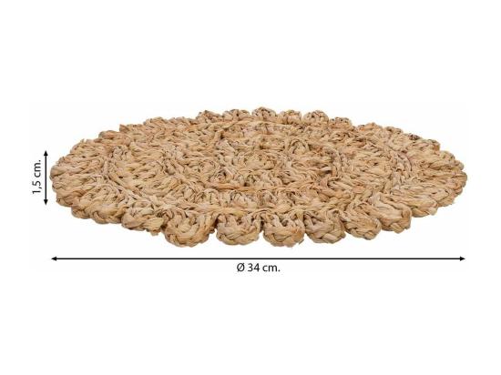 Vente Unique Dessous De Plat En Fibre Naturelle Marron 50x35x1 5h Cm