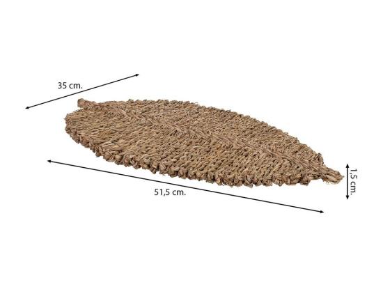 Vente Unique Dessous De Plat En Fibre Naturelle Marron 50x35x1 5h Cm