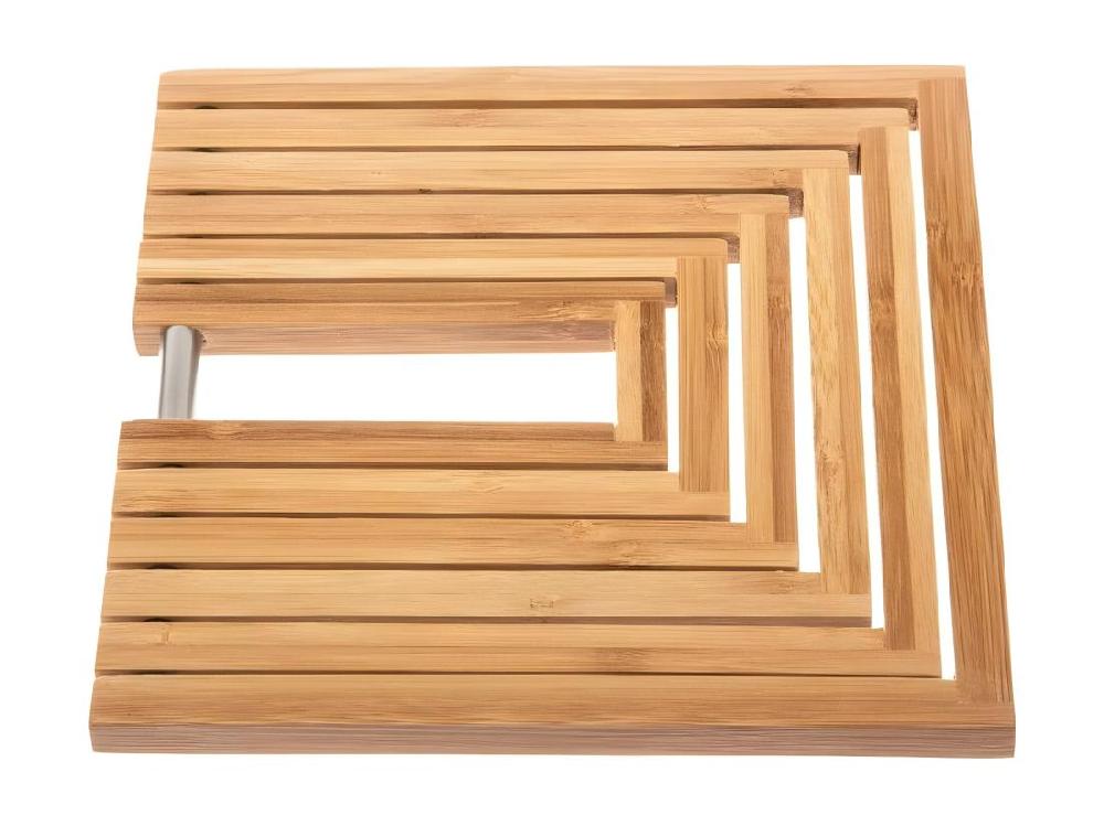 Vente Unique Dessous De Plat Extensible - 19 X 19 X 1 Cm - Bambou