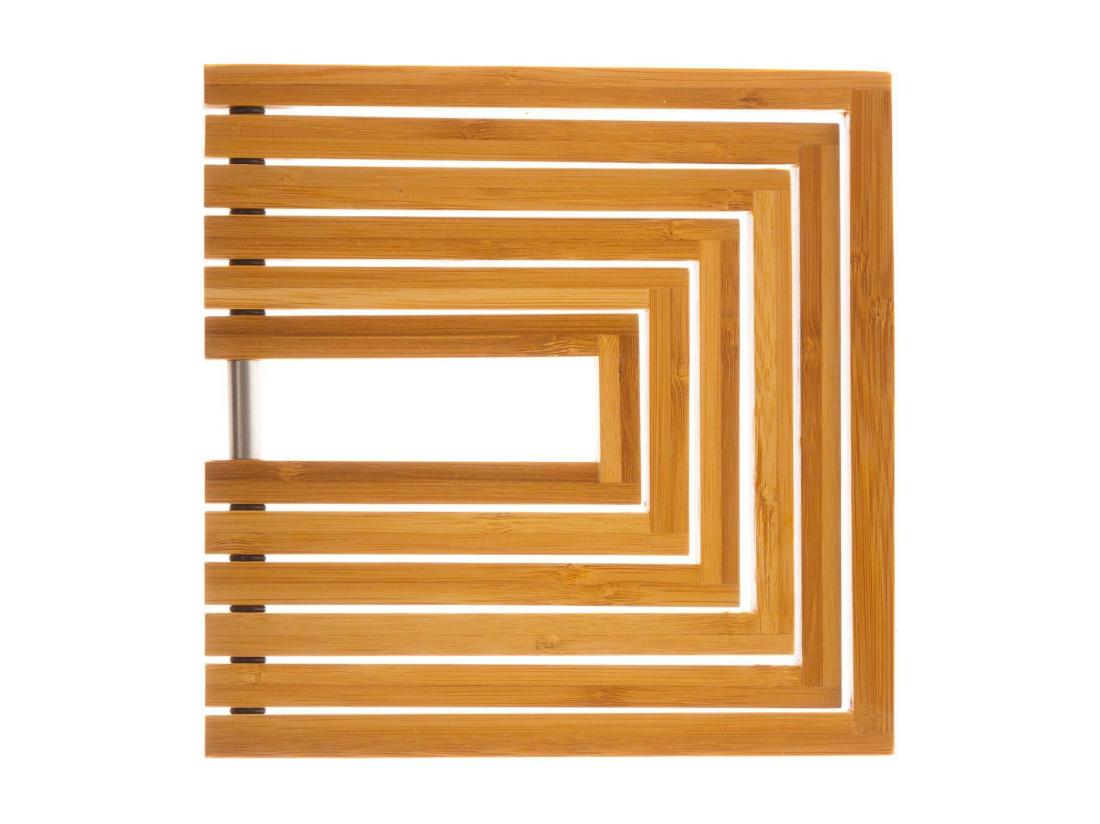 Vente Unique Dessous De Plat Extensible - 19 X 19 X 1 Cm - Bambou