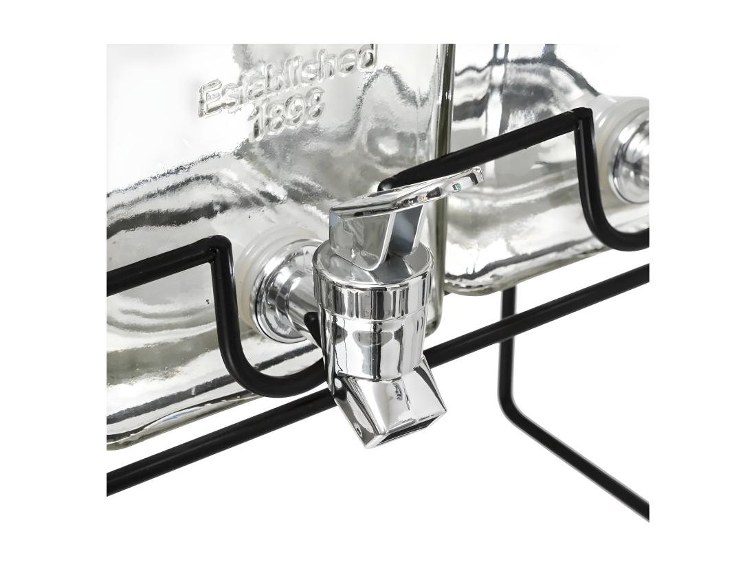 Vente Unique Distributeur De Boisson "Modern Wood" 36cm Transparent