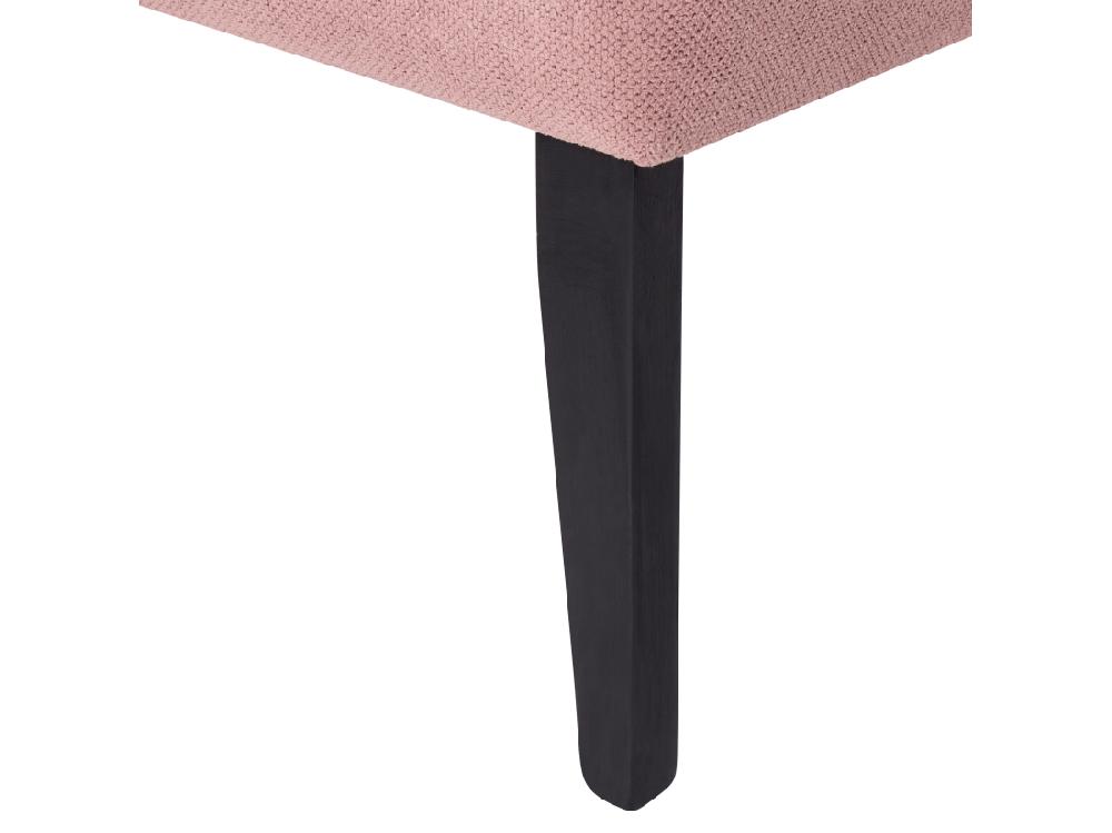 Vente Unique Divan Côté Droit En Tissu Rose BIARRITZ