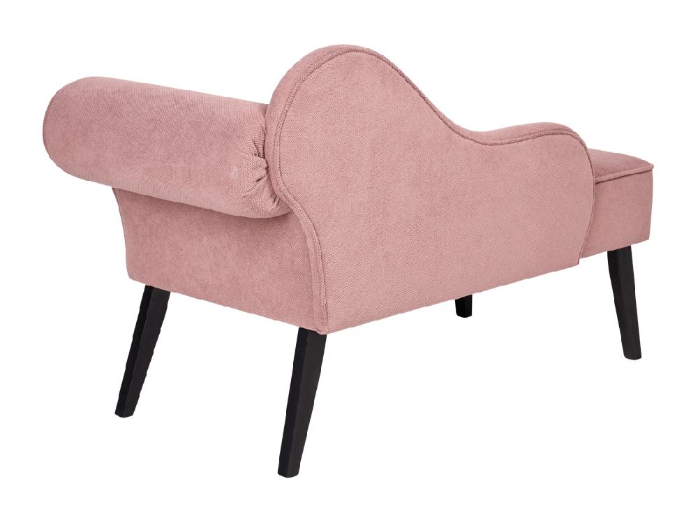 Vente Unique Divan Côté Droit En Tissu Rose BIARRITZ