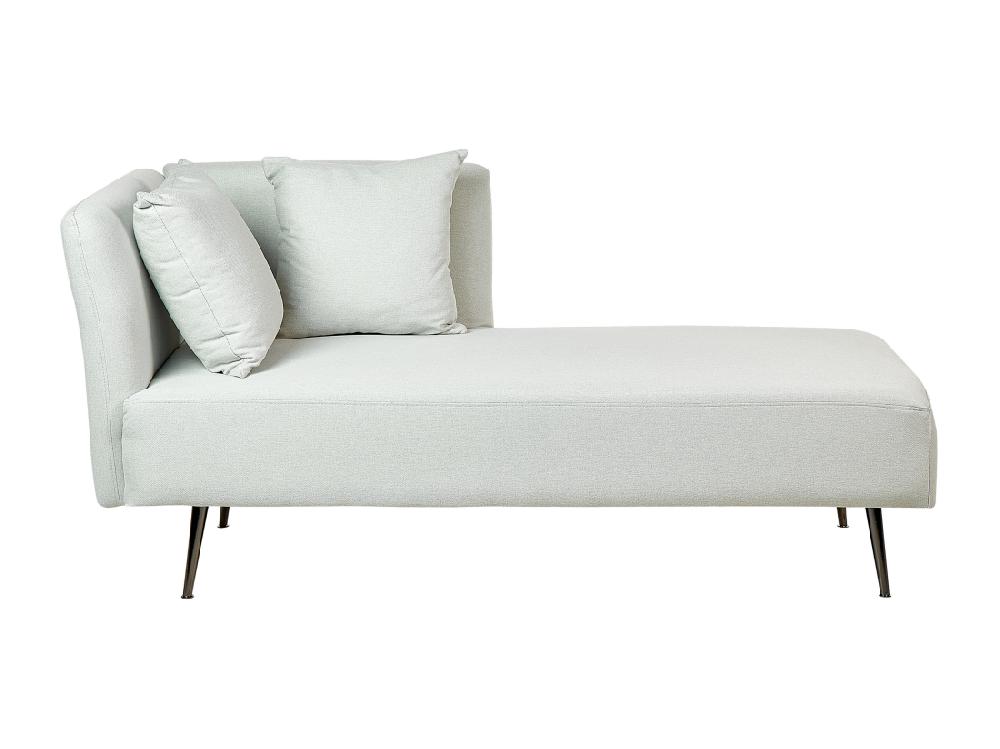Vente Unique Divan Côté Droite En Tissu Vert Menthe RIOM