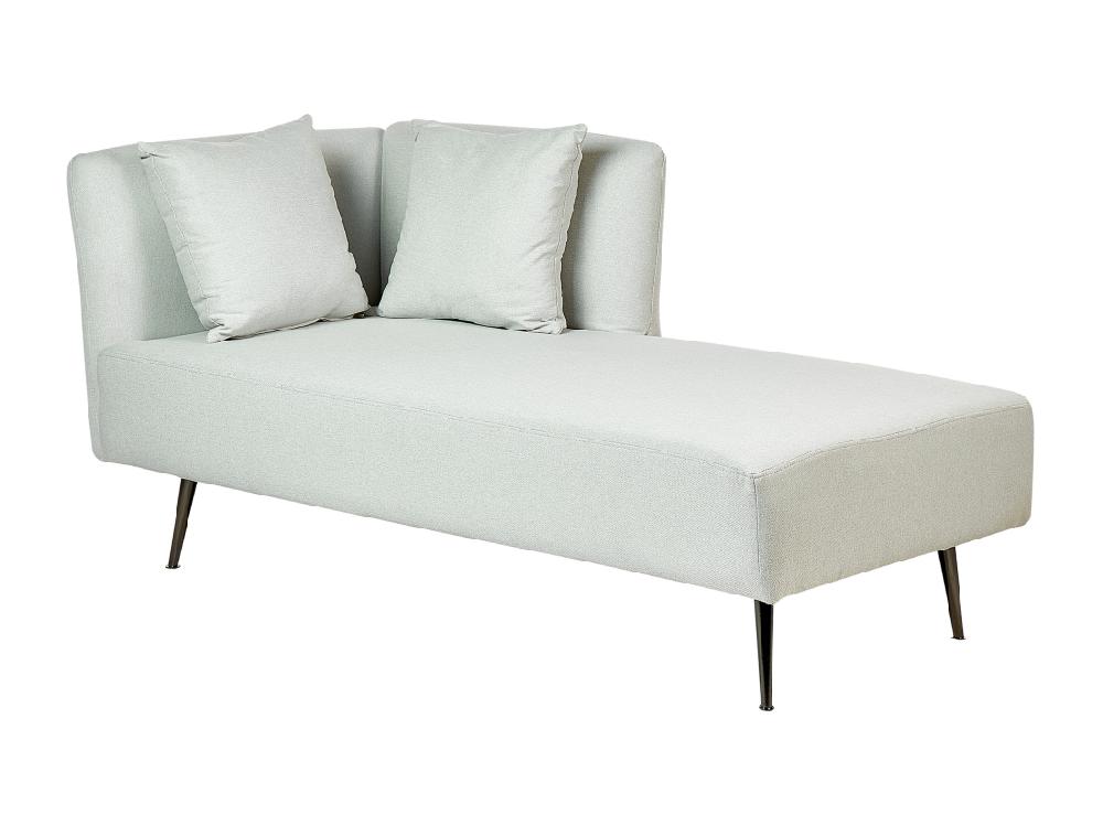 Vente Unique Divan Côté Droite En Tissu Vert Menthe RIOM