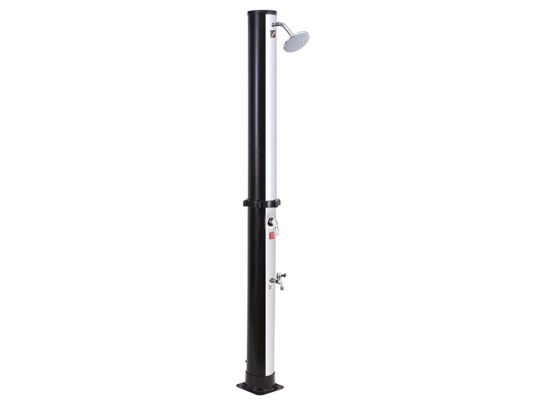 Vente Unique Douche Solaire FIDGI Noire Et Argent 35L