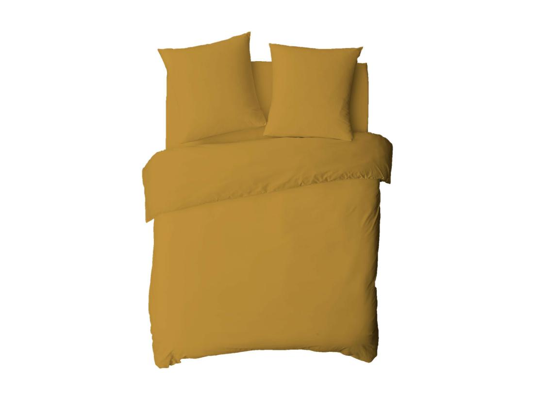 Vente Unique Drap Housse Uni En Coton 57 Fils Miel 160x200cm