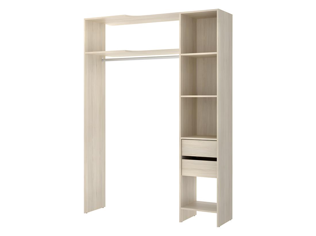 Vente Unique Dressing D'angle Extensible GONTRAN - L164/214 Cm - Chêne Et Gris