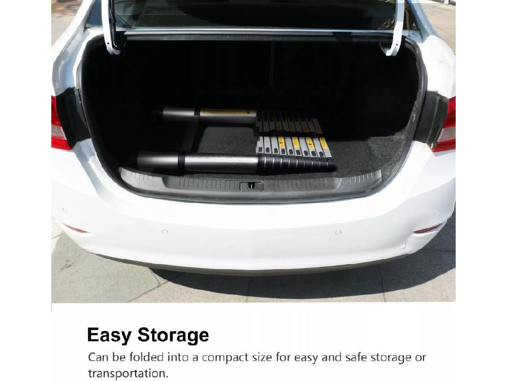 vente unique Échelle télescopique de 2 6 m en Aluminium - Escabeau Pliant - 9 barreaux - avec Pieds Antidérapants - Charge Max 150 kg