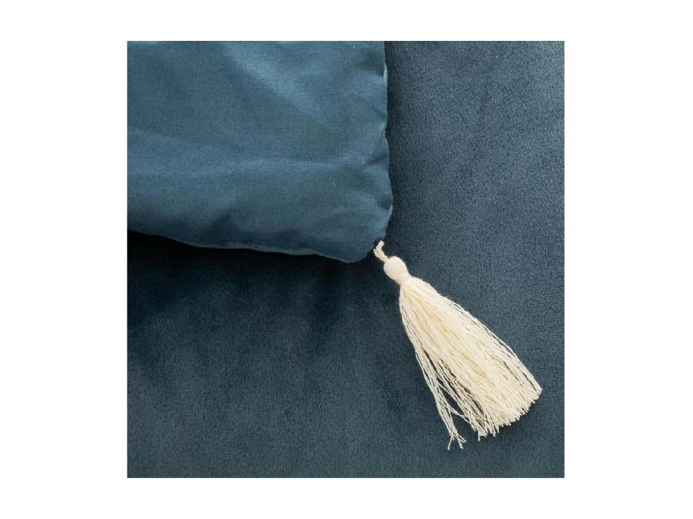 Vente Unique Edredon Couverture En Velours Bleu 80 X 180 Cm