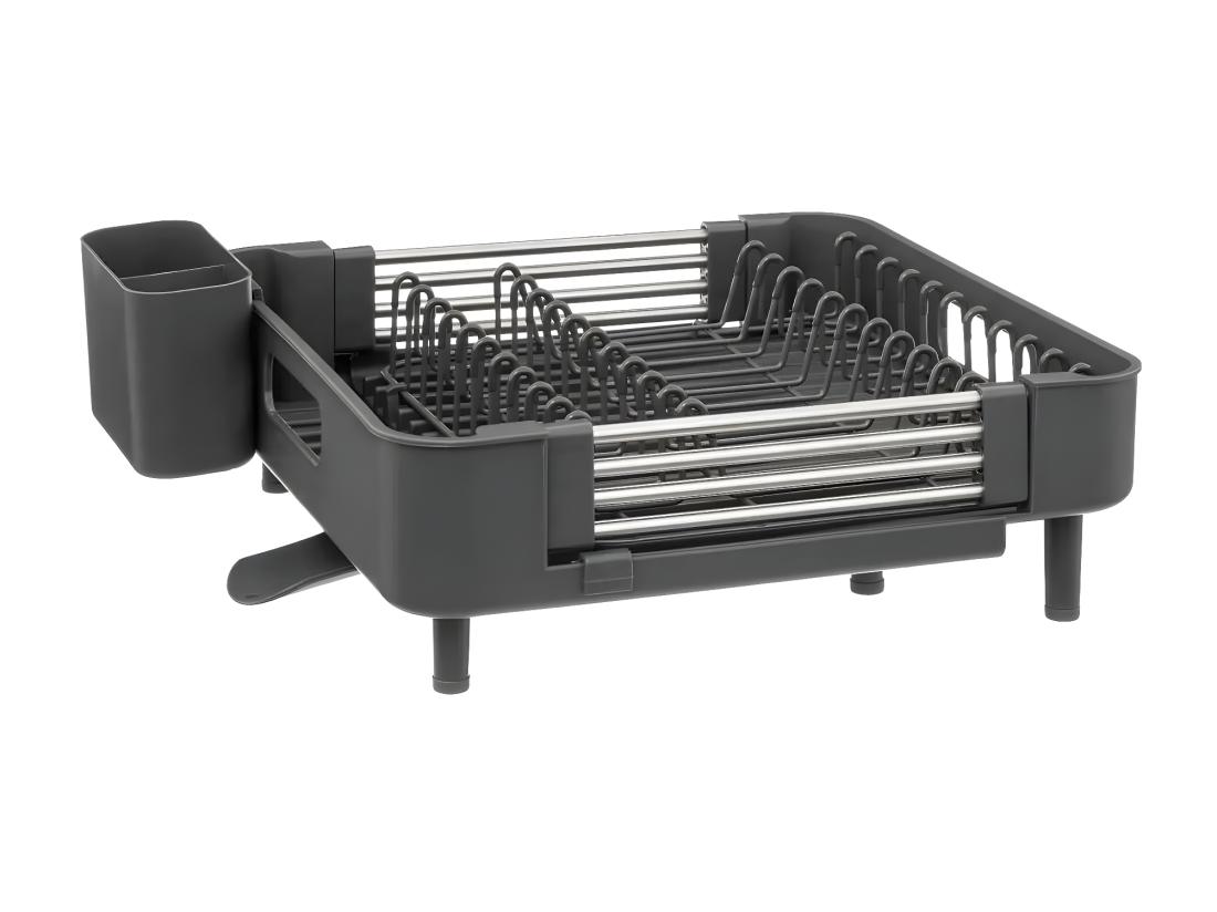 Vente Unique Égouttoir Extensible 1 Niveau "Etira" - 50 X 35 X 13 Cm - Métal Et Polypropylène