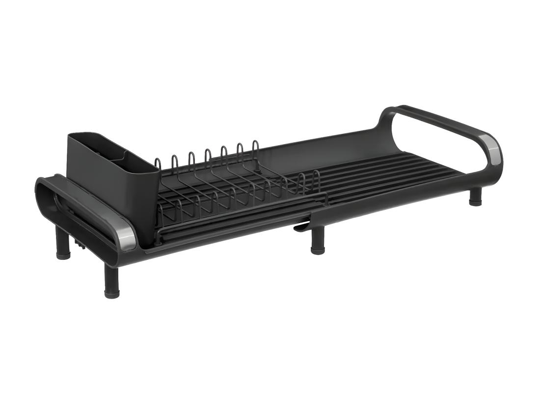 Vente Unique Égouttoir Extensible Avec Plateau "Etira" 49cm Gris