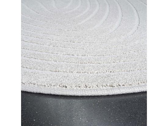 Vente Unique Elliott I - Tapis Contemporain De Forme Organique - Écru - 160x230cm