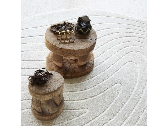 vente unique Elliott I - Tapis contemporain de forme organique - Écru - 160x230cm