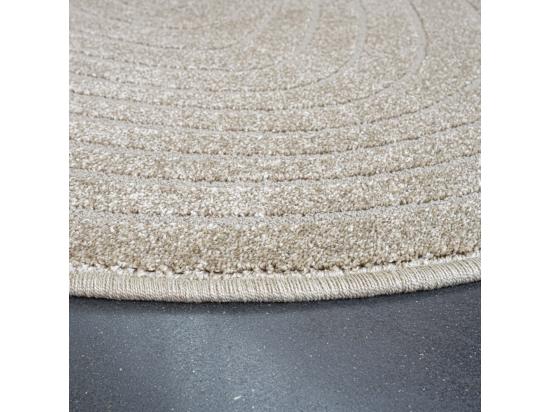 Vente Unique Elliott II - Tapis Contemporain De Forme Organique - Beige - 160x230cm