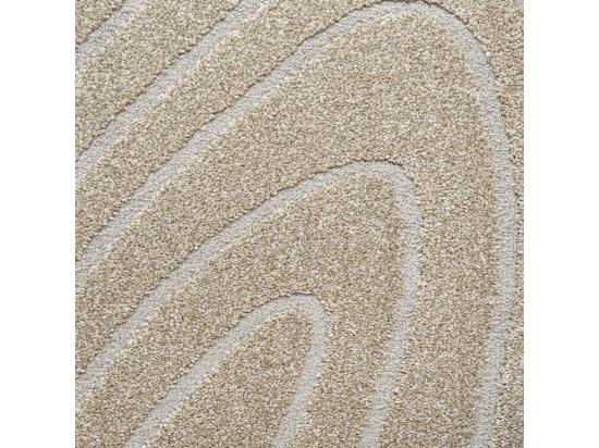 Vente Unique Elliott II - Tapis Contemporain De Forme Organique - Beige - 160x230cm