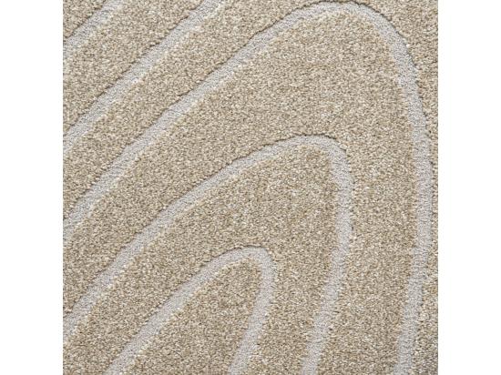 vente unique Elliott II - Tapis contemporain de forme organique - Beige - 200x290cm