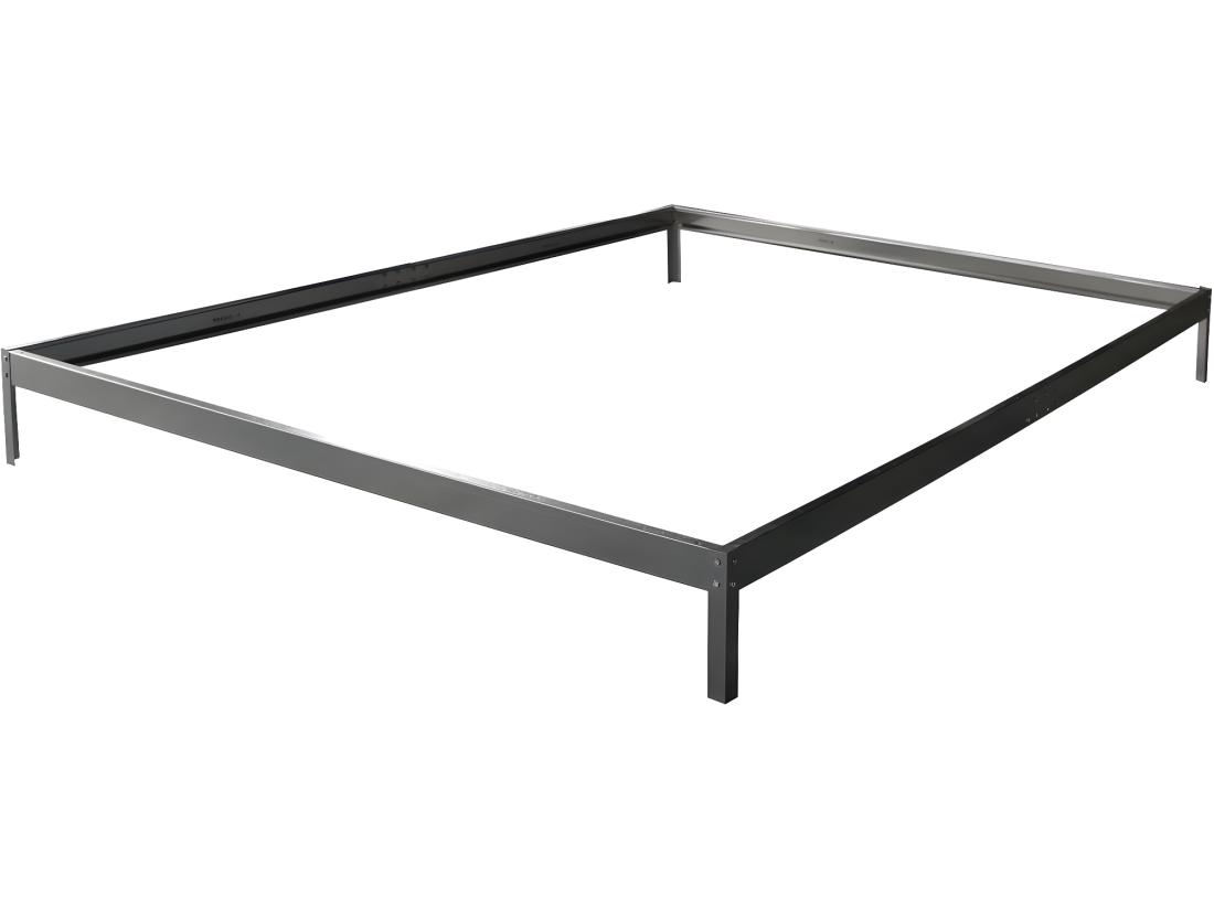 vente unique Embase pour serre polycarbonate "Hortensia 4 8m²" couleur Zinc