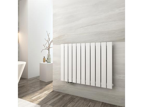 vente unique EMKE Radiateur à Eau Chaude Radiateur plat seule couche connexion centrale Montage mural vertical design Blanc 63x85cm