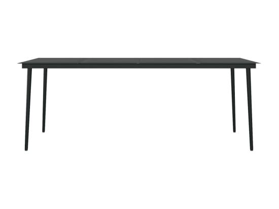 Vente Unique Ensemble à Dîner De Jardin Coussins 7 Pièces Résine Tressée Verre