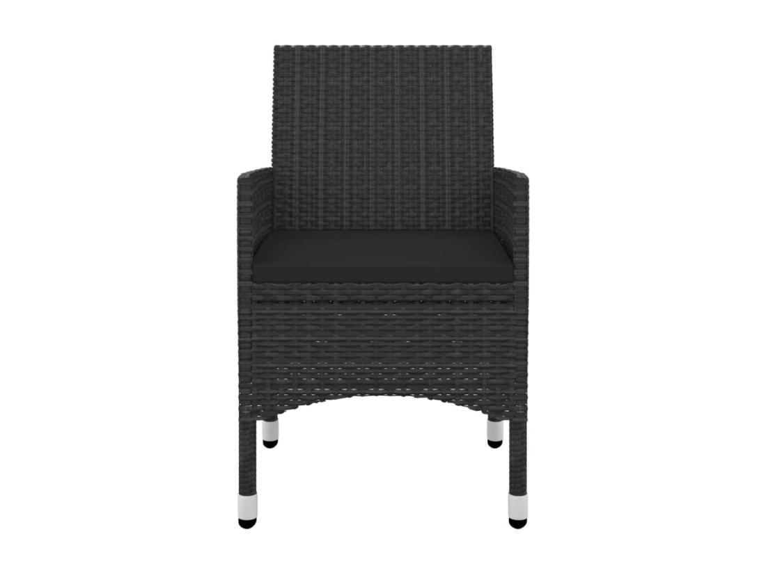 Vente Unique Ensemble à Dîner De Jardin Coussins 7 Pièces Résine Tressée Verre