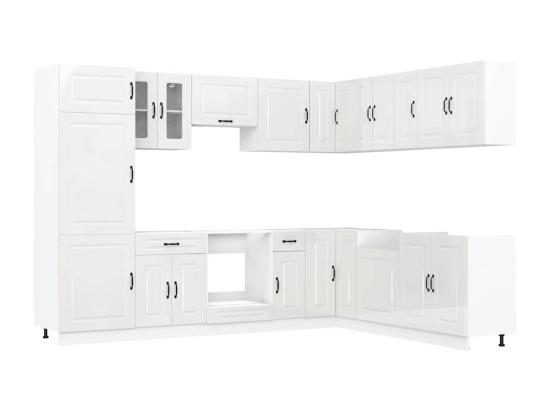Vente Unique Ensemble D'armoires De Cuisine 14 Pcs Kalmar Bois D'ingénierie
