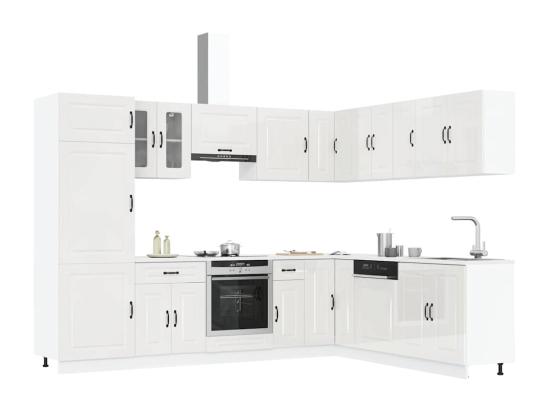 vente unique Ensemble d'armoires de cuisine 14 pcs Kalmar bois d'ingénierie