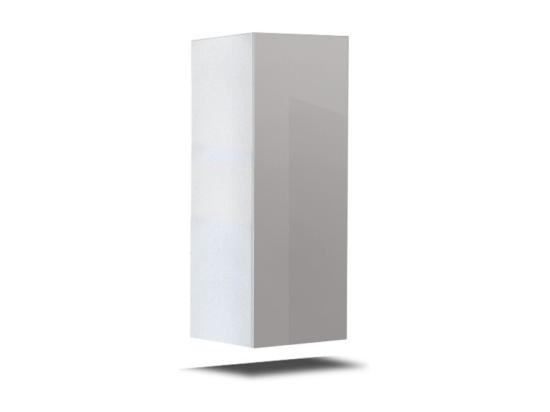 Vente Unique Ensemble De Meubles De Salon Blanc Suspendus Collection CEPTO II 256cm 6 Portes 4 étagères Leds Modulables