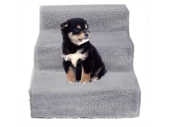 Vente Unique Escalier Pour Chat Rampe Arbre à Chats Escaliers Pour Chiens à 3 Marches Avec Housse En Peluche Lavable Pour Animaux De Compagnie