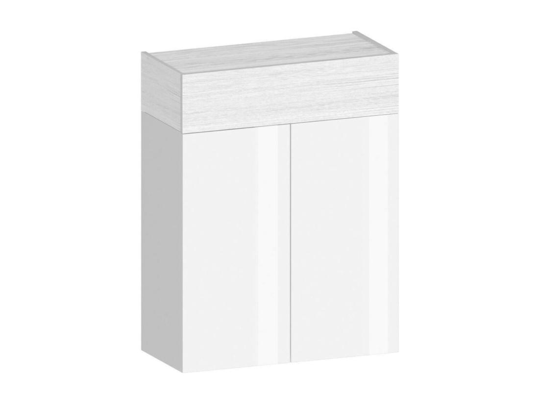 Vente Unique Étagère à Chaussures Oliviero Meuble à Chaussures Peu Encombrant à 3 Portes Armoire D'entrée Multifonctionnelle 76x38h100 Cm Effet Mélèze Blanc