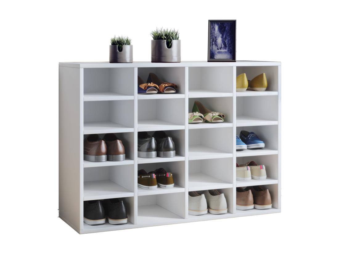 Vente Unique Étagère Armoire à Chaussures Étagère à Chaussures Hinsol L